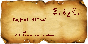 Bajtai Ábel névjegykártya